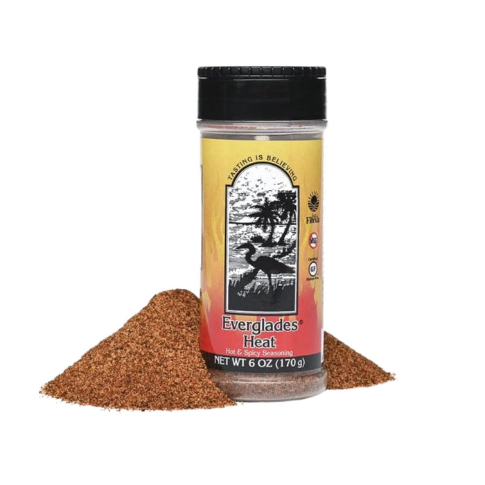 Everglades Heat Spicy Seasoning Blend Perfect Red Pepper Hot Wings & BBQ 6 oz. 6-Pack