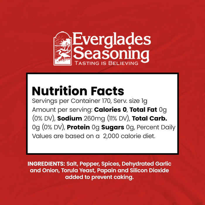 Everglades Heat Spicy Seasoning Blend Perfect Red Pepper Hot Wings & BBQ 6 oz. 6-Pack