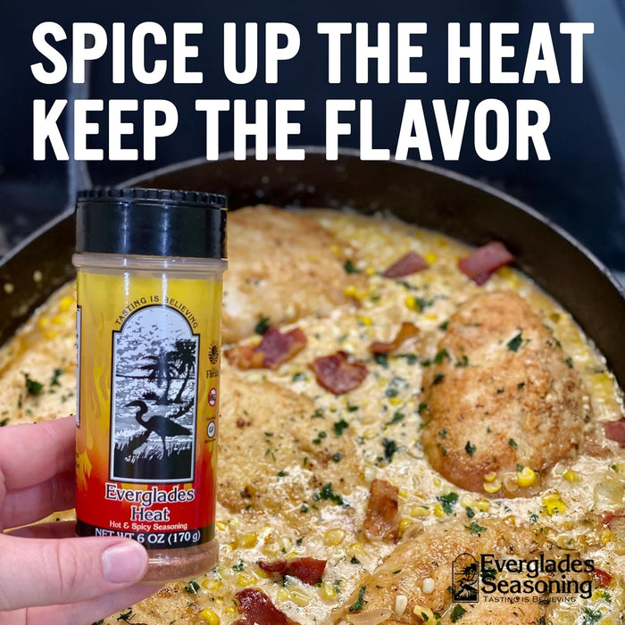 Everglades Heat Spicy Seasoning Blend Perfect Red Pepper Hot Wings & BBQ 6 oz. 6-Pack