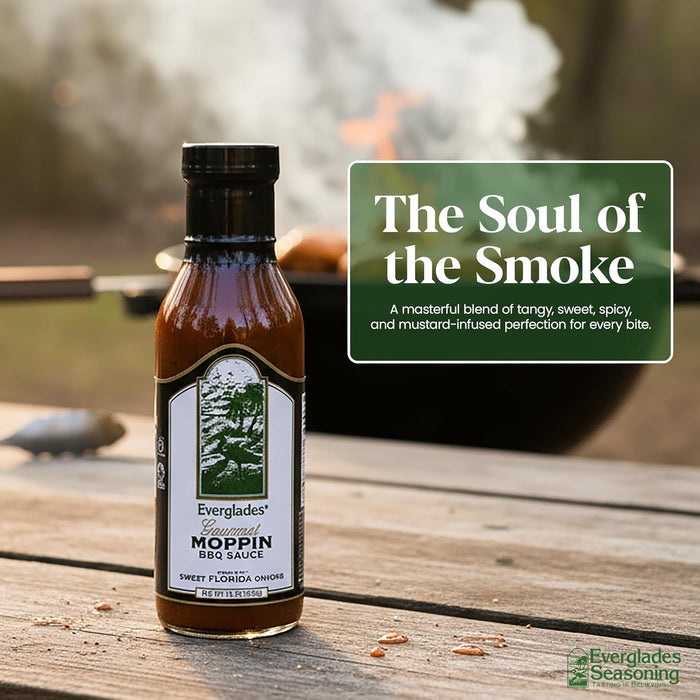 Everglades Moppin BBQ Sauce 15 oz. Southern Mustard BBQ Mop Sauce 6-Pack
