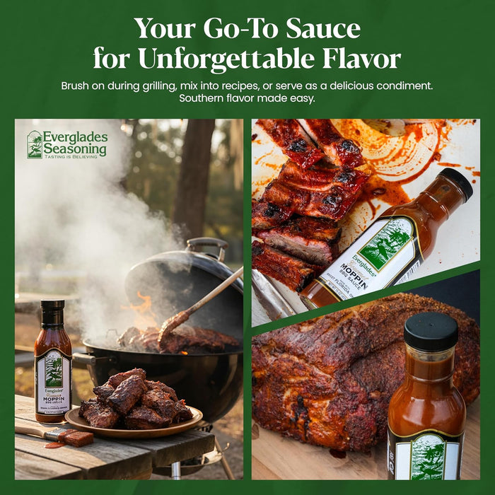 Everglades Moppin BBQ Sauce 15 oz. Southern Mustard BBQ Mop Sauce 6-Pack