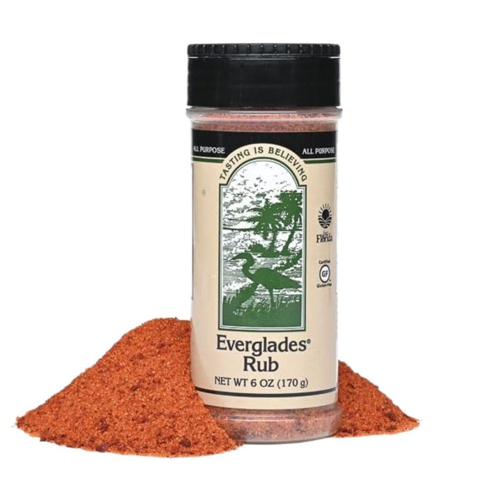 Everglades Rub Seasoning 6 oz. Sweet & Spicy BBQ Dry Rub for Meat