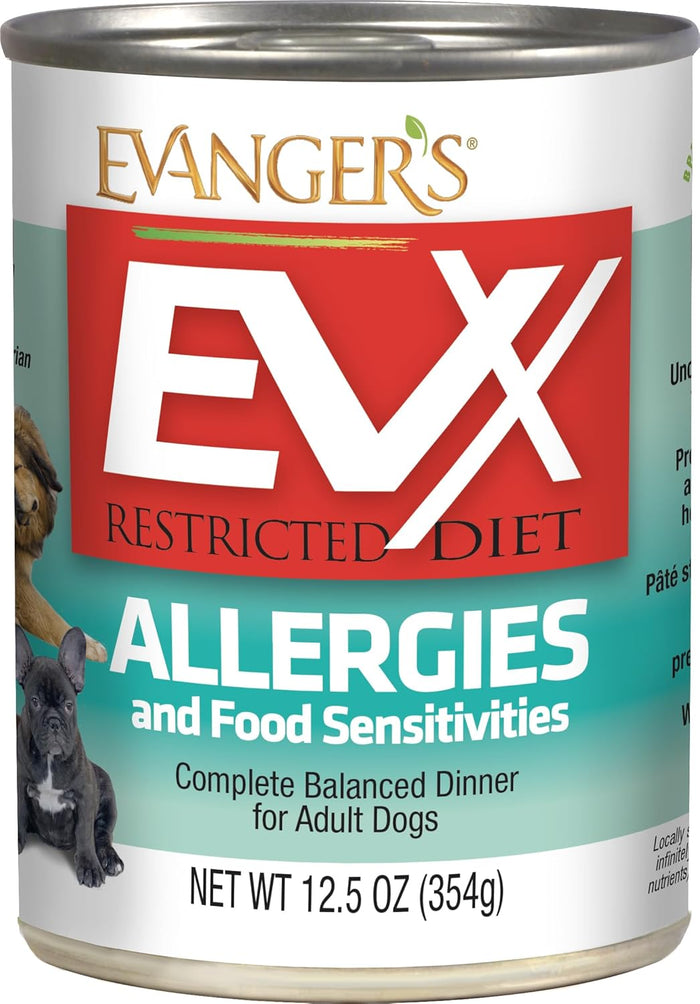Evx Restricted Diet Allergies & Food Sensitivities for Dogs 12.5 oz Grain-Free 3PCK