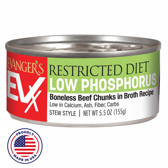 EVX Restricted Diet Low Phosphorus for Cats Renal Support 5.5oz Soft Pâté Style 3-Pack