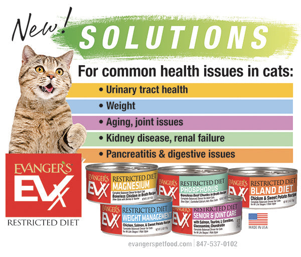 EVX Restricted Diet Low Phosphorus for Cats Renal Support 5.5oz Soft Pâté Style 3-Pack