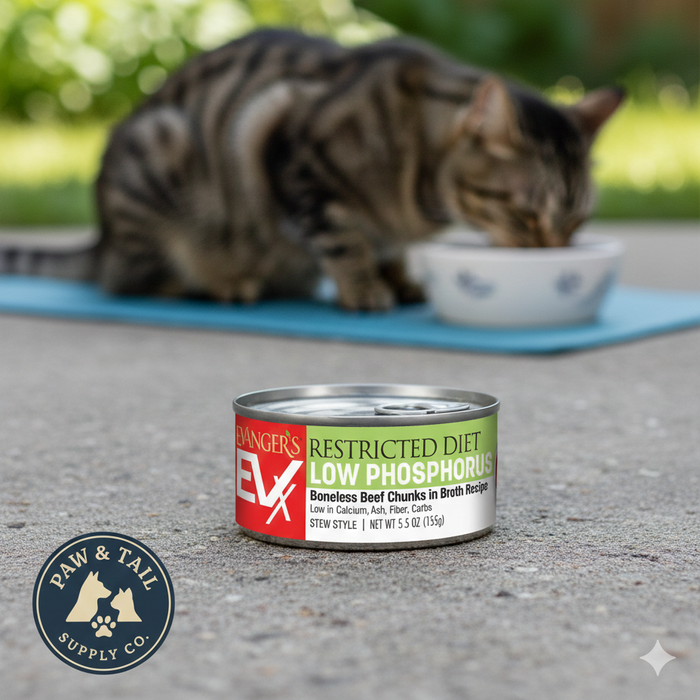 EVX Restricted Diet Low Phosphorus for Cats Renal Support 5.5oz Soft Pâté Style 3-Pack