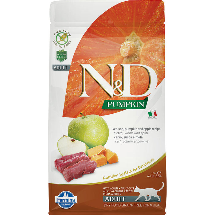 Farmina Chicken Grain Free Cat N&d Pumpkin Venison & Apple Dry Food (3.3lb)
