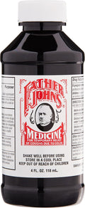 Father John's Cough Medicine Suppressant Syrup 4 oz. Cod Liver Oil Base Alcohol Free