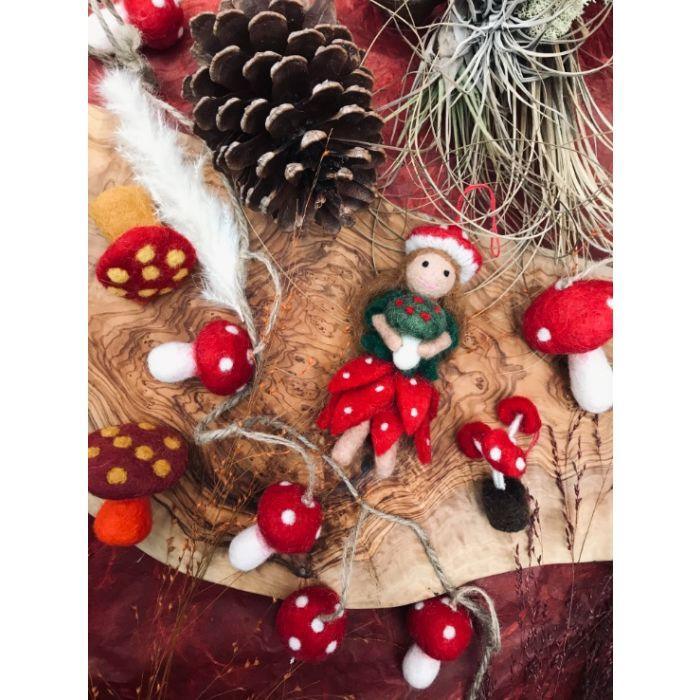 Felt Biodegradable Toadstools pack of 3 New Arrival.