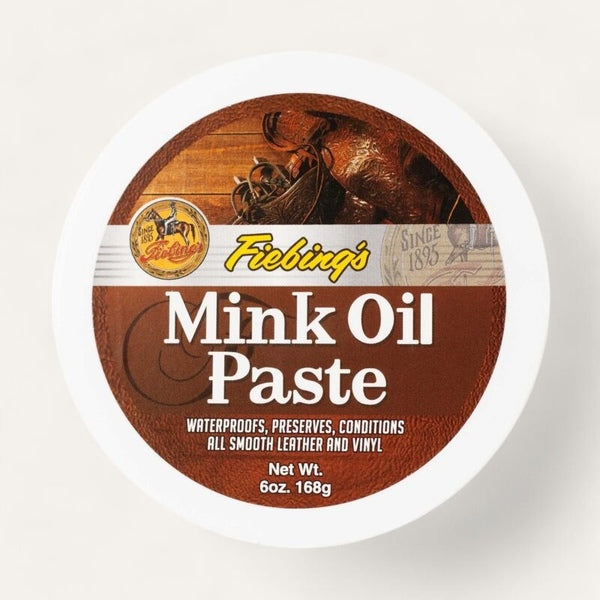 Fiebing's Mink Oil Paste 6 oz. Leather Conditioner Softens Preserves Waterproofs 2PCK