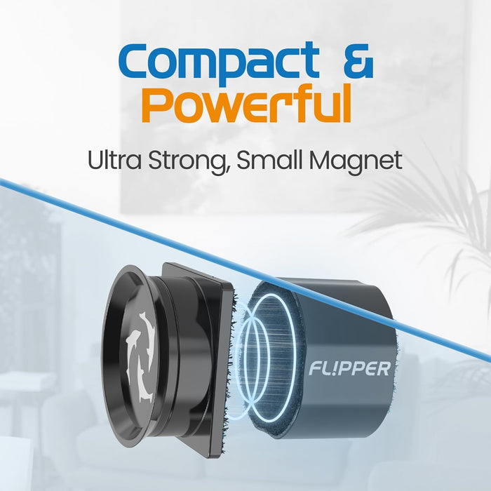 Fish Flipper Pico Black 2-in-1 Aquarium Magnet Cleaner