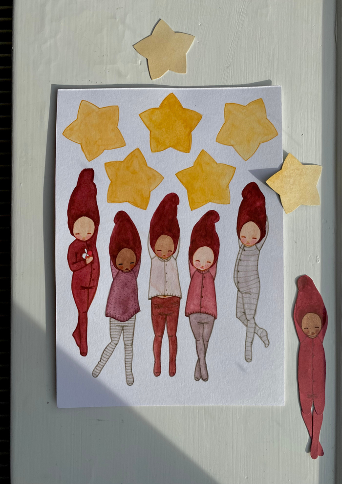 Five Little Elves & Stars Christmas Papercraft: NEW ARRIVAL