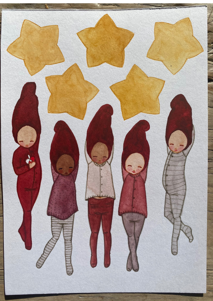Five Little Elves & Stars Christmas Papercraft: NEW ARRIVAL