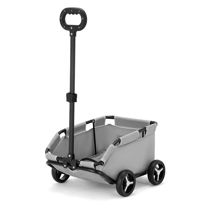 Pet Stroller Dog Cat Trolley Out Small Pet Cart Portable Foldable Storage Car - photo 3
