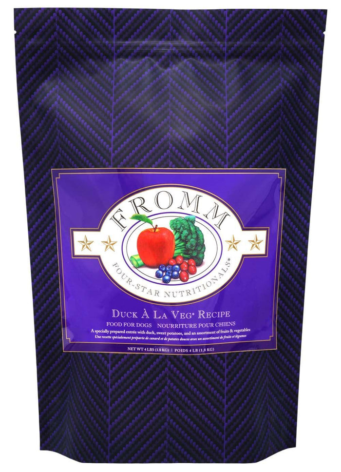 Fromm Chicken Adult Dry Food Dog 4 Star All Life Stages Duck Veg