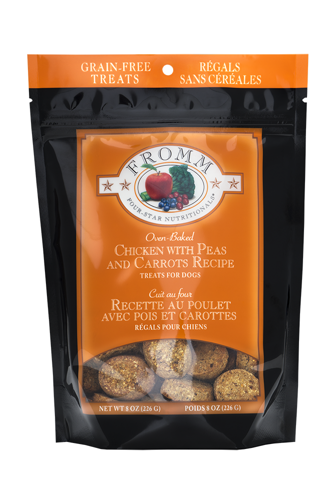 Fromm Chicken Dog 4-star Carrot, & Pea Treats (8oz)
