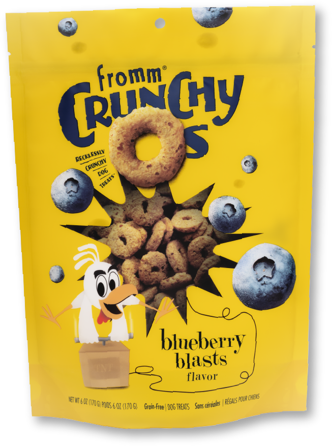 Fromm Chicken Dog Crunchy O's Blueberry Treats (6oz)