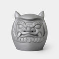 Oni-Daruma desk statue in silver-gray onigawara craft | Awaji, Hyogo, GAROU