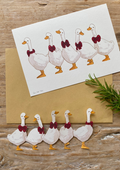 Geese in a Row Christmas Paper Garland : NEW ARRIVAL