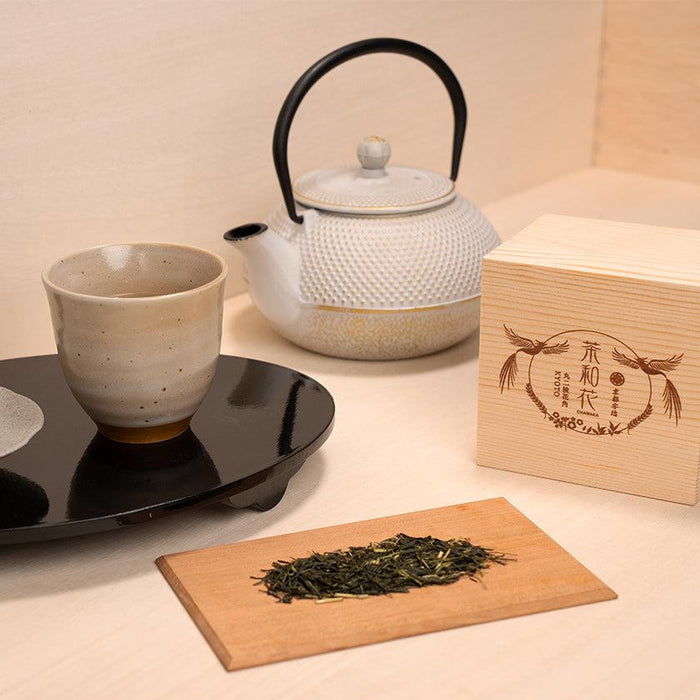 [GIFT SET] CHAWAKA MARI AND SENCHA SET RED PLUM | UJI TEA AND FLORAL DESIGN| CHAWAKA KYOTO UJI