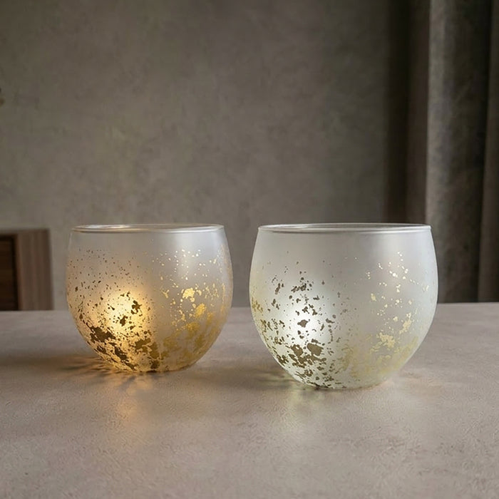 [GLASS] STARDUST AKARI SMALL GLASS | KANAZAWA GOLD LEAF | HAKUICHI