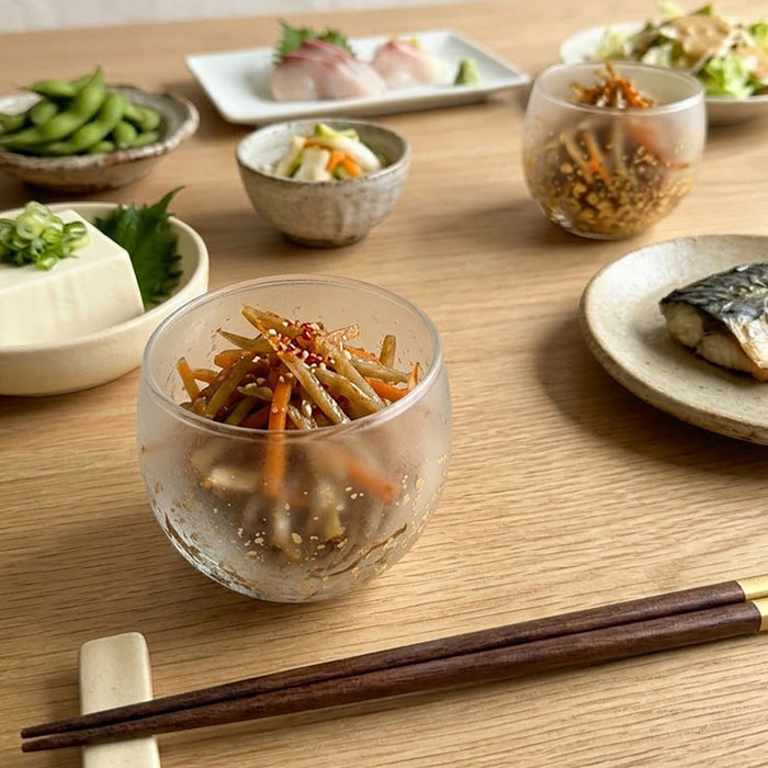 [GLASS] STARDUST AKARI SMALL GLASS | KANAZAWA GOLD LEAF | HAKUICHI