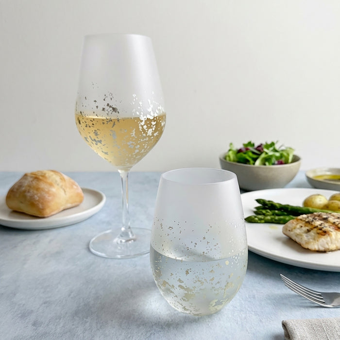 [GLASS] STARDUST AKARI WATER GLASS | KANAZAWA GOLD LEAF | HAKUICHI