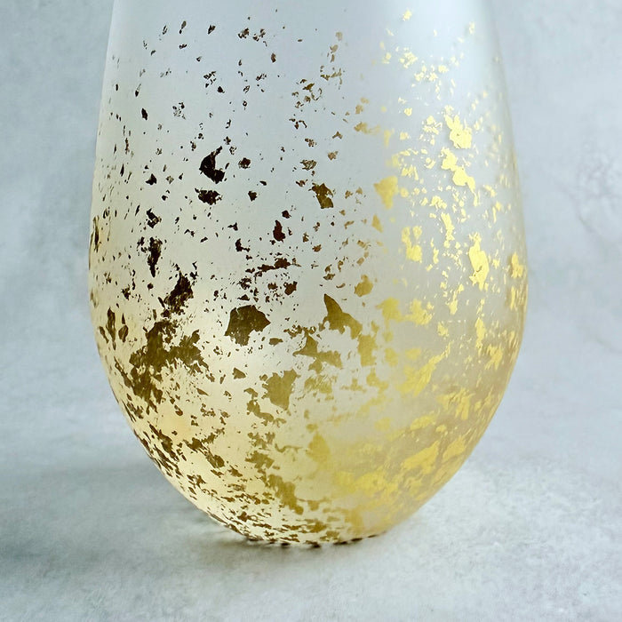 [GLASS] STARDUST AKARI WATER GLASS | KANAZAWA GOLD LEAF | HAKUICHI