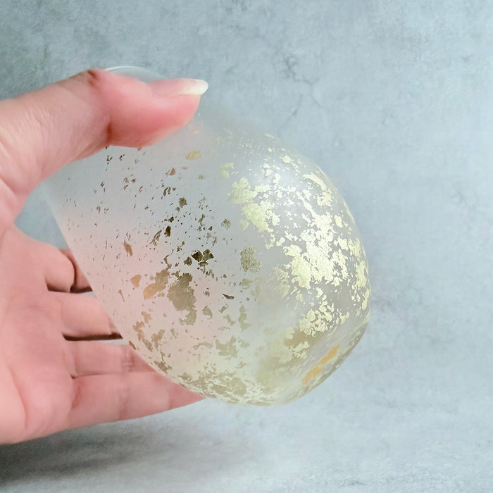 [GLASS] STARDUST AKARI WATER GLASS | KANAZAWA GOLD LEAF | HAKUICHI