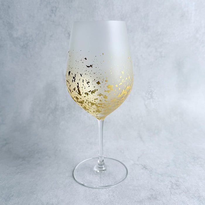 [GLASS] STARDUST AKARI WINE GLASS | KANAZAWA GOLD LEAF | HAKUICHI
