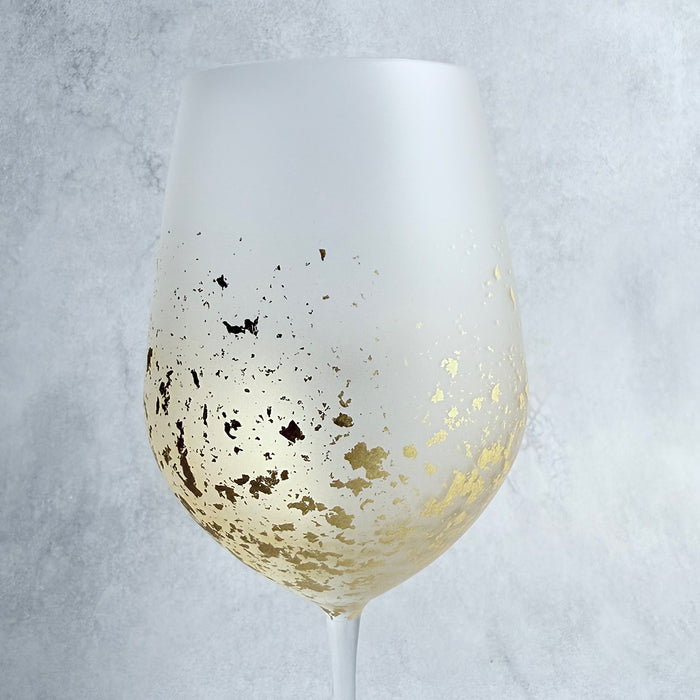 [GLASS] STARDUST AKARI WINE GLASS | KANAZAWA GOLD LEAF | HAKUICHI