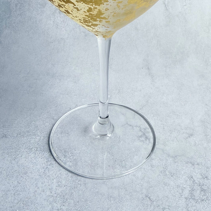 [GLASS] STARDUST AKARI WINE GLASS | KANAZAWA GOLD LEAF | HAKUICHI