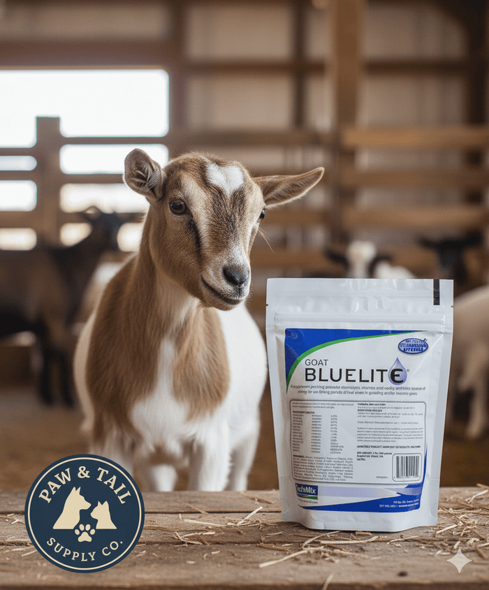 Goat BlueLite 2lb Electrolytes Vitamins Energy Dehydration Livestock Goats