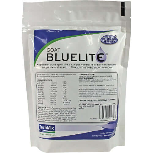 Goat BlueLite 2lb Electrolytes Vitamins Energy Dehydration Livestock Goats