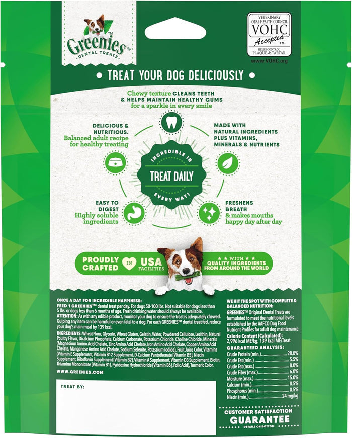 Greenies Original Large Dental Dog Treats