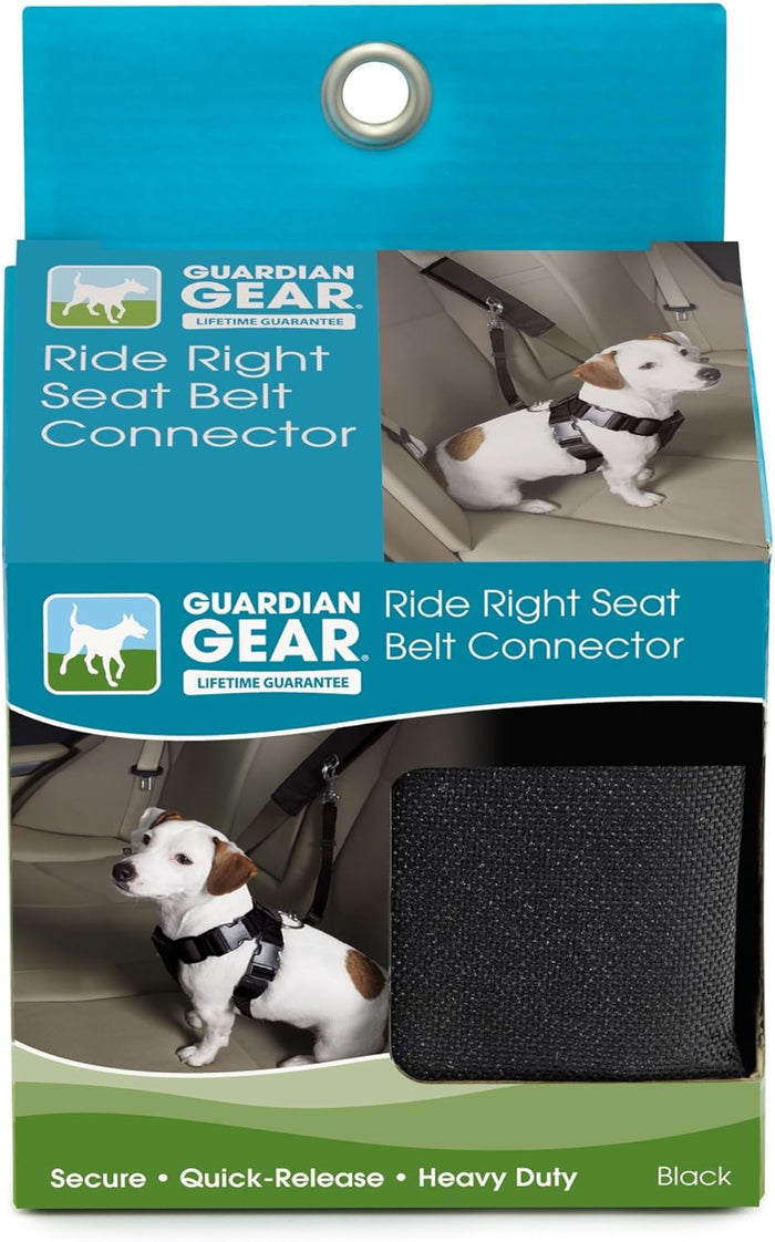 Guardian Gear Ride Right Universal Dog Seat Belt Connector Car Safety Essential