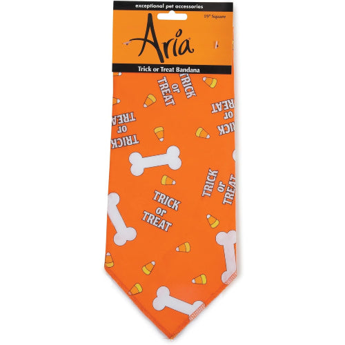 Halloween Aria Trick Treat Dog Bandana Bones Candy Fun Accessory 4-Pack