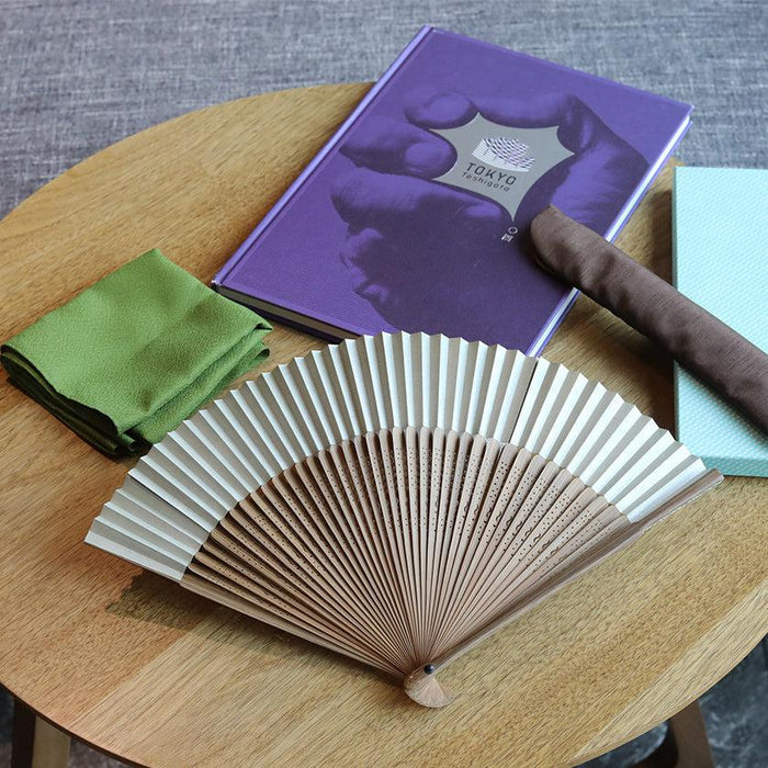 [HAND FAN] BLUE WAVE PATTERN | NAGOYA FOLDING FAN | SUEHIRODO