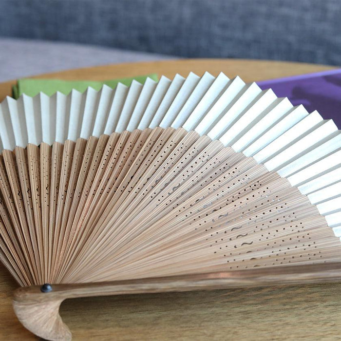[HAND FAN] BLUE WAVE PATTERN | NAGOYA FOLDING FAN | SUEHIRODO