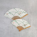 [HAND FAN]  DAYFLOWER & MAPLE | KARAKAMI | KARAGEN