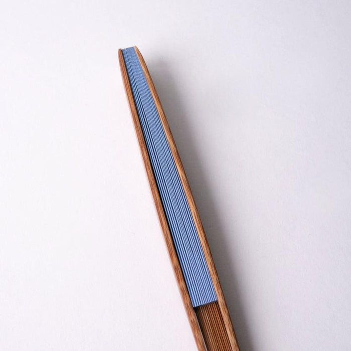 [HAND FAN] HAKUSAI BLUE 6.5 SUN | KYOTO FOLDING FANS| YASUTO YONEHARA
