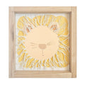 Hand Made Wooden Sign Lion with Tassels.