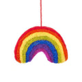Handmade Needle Felt Rainbow Hanging Decoration.
