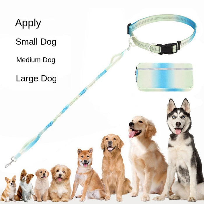 Hand Free Dog Leash For Walking And Running Jogging, Adjustable Dog Leash, Waist Belt, Traction Rope, Reflective Dog Accessories - photo 2