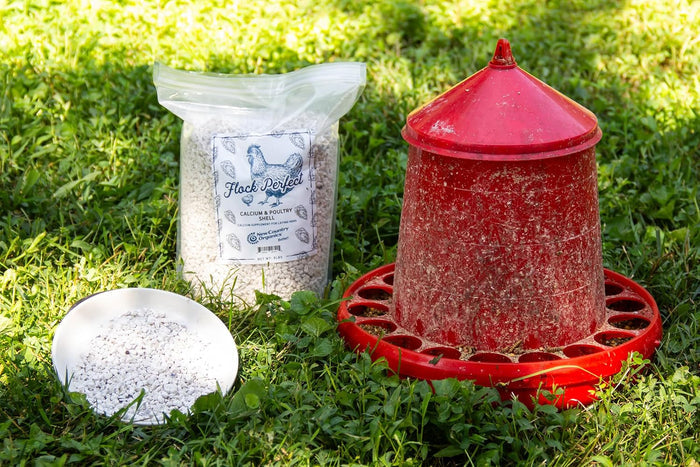 Happy Hen Mealworm Frenzy 10 oz. + Flock Perfect Poultry Shell 8 Lbs High Protein Chicken Treat & Natural Calcium Bundle