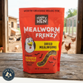 Happy Hen Mealworm Frenzy Poultry Treat Dried Mealworms 10 oz.