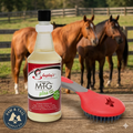 Happy Horse Mane & Tail Brush + Shapley’s M-T-G Plus 32oz Equine Grooming Kit