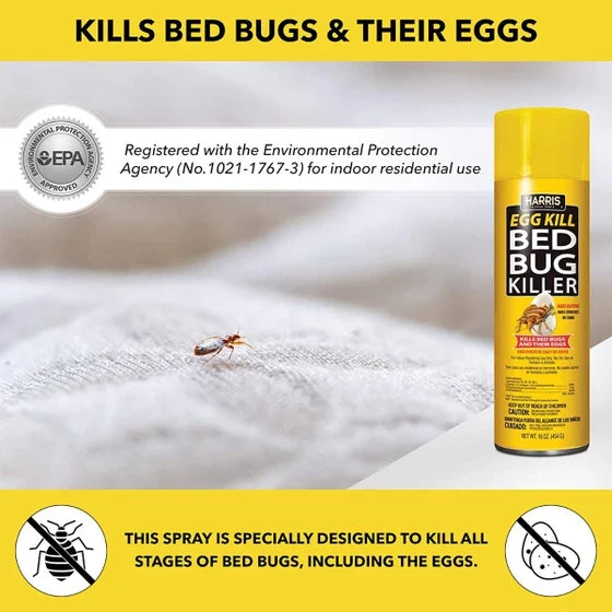 Harris Bed Bug Aerosol Indoor Spray Odorless Formula 16 oz.
