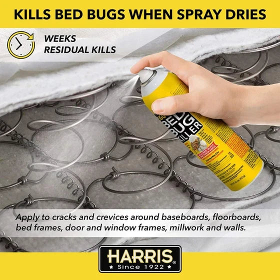 Harris Bed Bug Aerosol Indoor Spray Odorless Formula 16 oz.