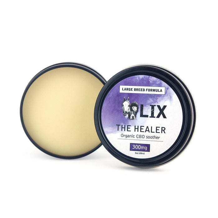 healer dog paw balm organic CBD salve texture close up